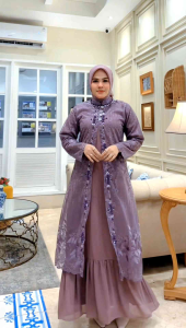 LANGSUNG KIRIM BONUS HIJAB-GAMIS PESTA MEWAH FULL PAYET MUTIARA BAHAN SATEEN TUTON MIX CERUTY BABYDOLL-GAMIS MEWAH DAN TAHUN INI UNTUK LEBARAN 2024
