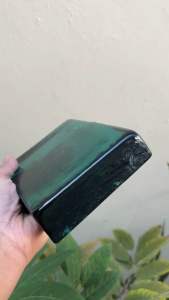 กระจกเจีย 6x4 inch นิ้ว ความยาว 6x4 inch ความกว้าง 1.50 inch นิ้ว กระจกเจีย น้ำหนัก 1100 กรม (Aqua Blue Green) 1100 กรม น้ำหนัก กรม