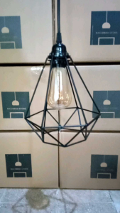 Lampu hias gantung minimalis ruang tamu isi 1 diamond