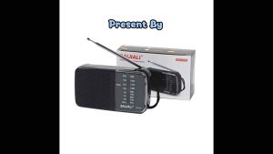 วิทยุ FM/AM แบบพกพาขนาด เล็ก BAIJIALI รุ่นkk218 เสียบหูฟังได้ สำหรับคนแก่สูงวัย คนแก่ ใส่ถ่านAA พกพาสะดวก ของขวัญมีเสาอากาศ เหมาะกับคนแก่