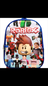 12 Inches Roblox School Backpack Bags for Boys Kids Double Compartments