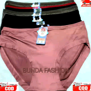 6pcs atau 12pcs Celana Dalam Wanita Jumbo cd Impor / Bisa Dipakai Ibu Hamil Lentur