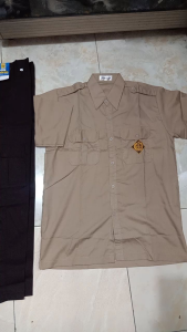 SETELAN SERAGAM PRAMUKA SD LAKI LAKI CELANA PDL LENGAN PENDEK-SERAGAM PRAMUKA SD