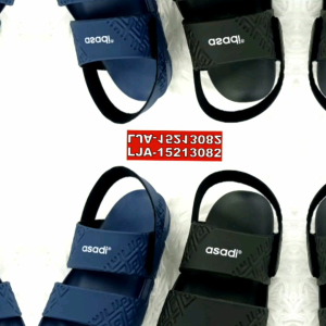 MBS 15213082 Women Rubber Sandal Strap Velcro Tape Shoes Black & Navy Blue Size 4 - 8