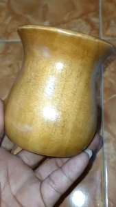 Gelas Model Unik dari Kayu Jati