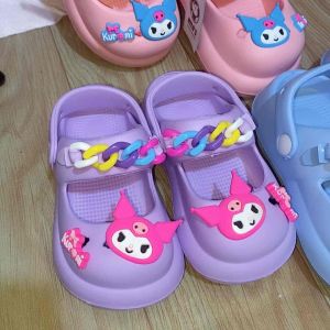 Sandal Selop Anak Perempuan Motif Lucu Kekinian Dunkin Donuts Mixue Bahan Karet Model NEW