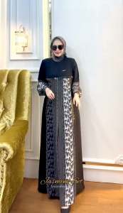 damla id gamis viral 2024 set kerudung dan gamis produk terbaru amore by ruby edisi jasmine set elegan simple kekinian