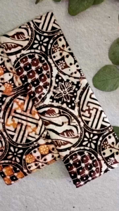 Kain Batik Cap Garutan 2 Series - Motif Kawung Kombi Series - Batik Cap (Bukan Batik Print) - Fashion Batik Pria Wanita - Batik Kombinasi