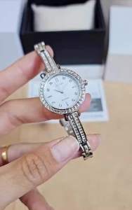 ĐỒNG HỒ NỮ CHÍNH HÃNG CITIZEN EM0860-51D Eco-Drive Swarovski Silver Case & Stainless Steel For Lady