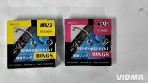 APLUS Reinforcement Rings for Filing 500 PCS White Transparent Self Adhesive High Quality