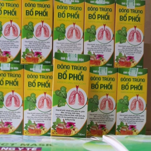 [Chai PET 100ml] Cao lỏng thảo mộc Đông Trùng Bổ Phổi giúp bổ phế  giảm ho giảm đờm thành phần tự nhiên