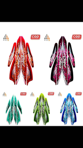 Stiker Striping Lis Motor Yamaha Mio Smile 2011 Standar Full Set