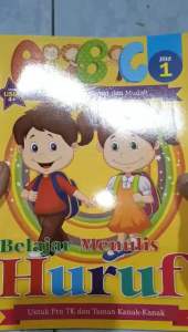 Buku belajar menulis huruf jilid 132 halaman