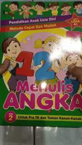 Buku menulis angka jilid 2 32 halaman (26×18cm)