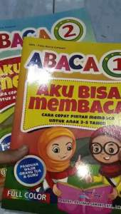 Buku Abaca Isi 2 Pcs Aku Bisa Membaca Jilid 1-2 Full Colour (19×27cm)
