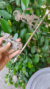 Kapstok Kuningan Antik Gantungan Baju Motif Wayang Rama Shinta 1 Pcs