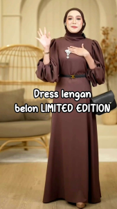 MADELLYN PUFF DRESS VIRAL MAXI PRINCESS CUTT KAIN SEJUK  MEMANG CANTIK
