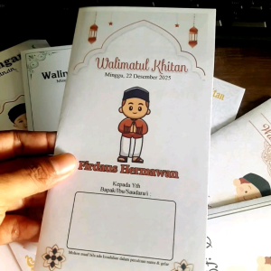 Kartu Undangan Khitanan Sunatan Walimatulkhitan Model Terbaru 2025