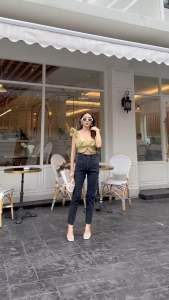 🌻 NEW BOYFRIENDS กางเกงยีนส์ทรงบอยเอวสูงผ้ายืดได้ เก็บสัดส่วนเก็บหน้าท้องได้ มี 2 สี ไซล์ S-5XL