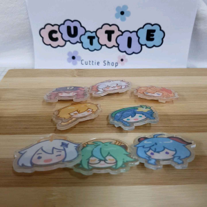 卡通动漫游戏原神Q版头像亚克力胸针服饰背包包包笔盒书包挂件别针徽章配件 Genshin Brooch Acrylic Cartoon Cute Badge Pin Diy Decoration School Pencil Bag Kerongsang Tudung Budak Hiasan Beg Hadiah Kanak XZ26