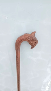 Tongkat Jalan Kayu Galih Asem Ukir Garuda H479