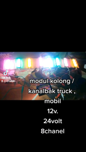 Modul LED Lampu 8 Chanel (8 Led Mata 3) Kolong Truck Mobil 12V 24Volt