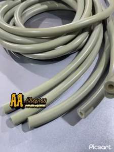 ยางหาปลา ยางสีเทาเปลือกหนา ขนาด 14 มิล ขนาดรู 5 มิล ยาว 1 เมตร #ยางยิงปลา #ยางสองชั้น