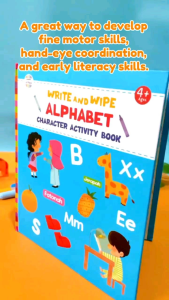 Busy Book Alphabet (Write And Wipe Alphabet Character Activity Book)