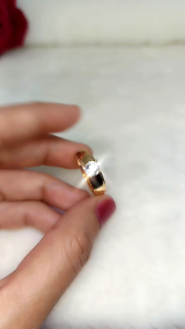 Cincin Wanita Polos Mata 1 Simpel - Motif Terbaru, Anti Karat dan Tidak Luntur - Kelebihan Xuping