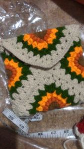 Daisy flowers handmade super cute crochet bags