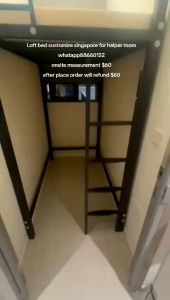 Helper room loft bed customize singapore /store room/utility/bomb shelter