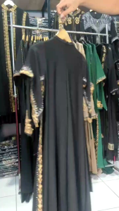 Gamis Anak 5th - 12th Abaya Turkey Jersey Mix Ceruty Terbaru Rose Gold