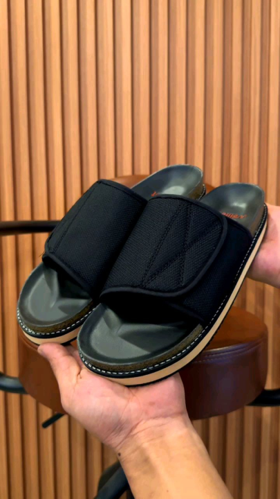 wellfeet - Sandal Slide Pria Aprire Footbed Vintage Slip On Santai ...