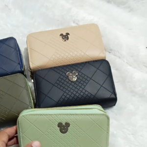 Dompet Medium Dua Resleting Motif Miki: Desain Unik & Praktis