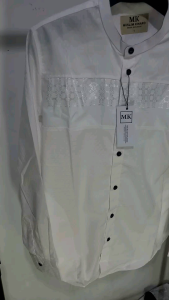 Kemko MK ( MUSLIM KINARO ) Kemko Kemeja Koko Baju Kemeja Pria Muslim Dewasa Putih
