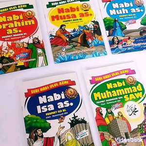 Paket 5 Buku Cerita Anak Kisah Nabi Seri Ulul Azmi Bilingual Buku Bacaan Anak Full Colour