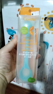 Combi Baby Label Masher & Mini Rice Ball Spoon with Case