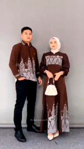 CENTRAL TENUN FASHION DRESS KINANTI SERIES Set couple ethnic baju tenun couple batik sarimbit kondangan baju lebaran