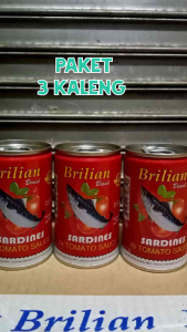 Paket 3 PCS Sarden Brilian Saus Tomat Exp 2026