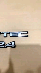 Emblem Logo 2.4 I-VTEC Mobil Universal Emboss Cover Chrome