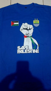 T-SHIRT KAOS SAVE PALESTINE TO PALESTINA FROM PERSIB
