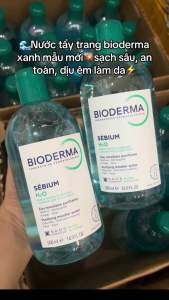 Nước Tẩy Trang Bioderma Dành Cho Da Dầu & Hỗn Hợp 500ml Sébium H2O_ Mẫu mới 2026