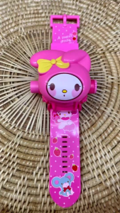 นาฬิกาเด็ก นาฬิกาฉายภาพ นาฬิกาดิจิตอล ลายน่ารักๆ ฉายภาพได้หลายภาพ