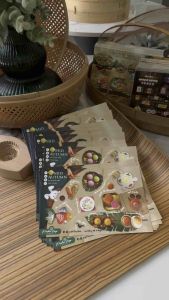 Sticker Design Malaysia Mid Autumn Festival Mooncake Celebration Waterproof Sticker (BUY 10 FREE 1)