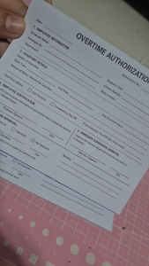 Overtime Authorization | Leave Request Form | customize | 50 sheets