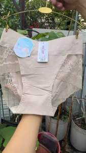 Quần Lót Nữ Cotton Phối Ren Cao Cấp Cạp Cao Gen Bụng Che Khuyết Điểm