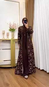 ZAHWA DRESS. Bahan Doby Biba Mix Marina Premium. LD.110-120cm PJ.140cm.