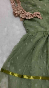 Dress bayi perempuan tangan pendek usia 7-24 bulan