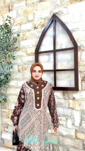 DRESS GAMIS MODE VIOLA TERBARU BY KAYYANI 100% ASLI