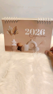 2026 Desk Calendar | Personalized Custom Calendar | Office & Home Desk Organizer Size A5